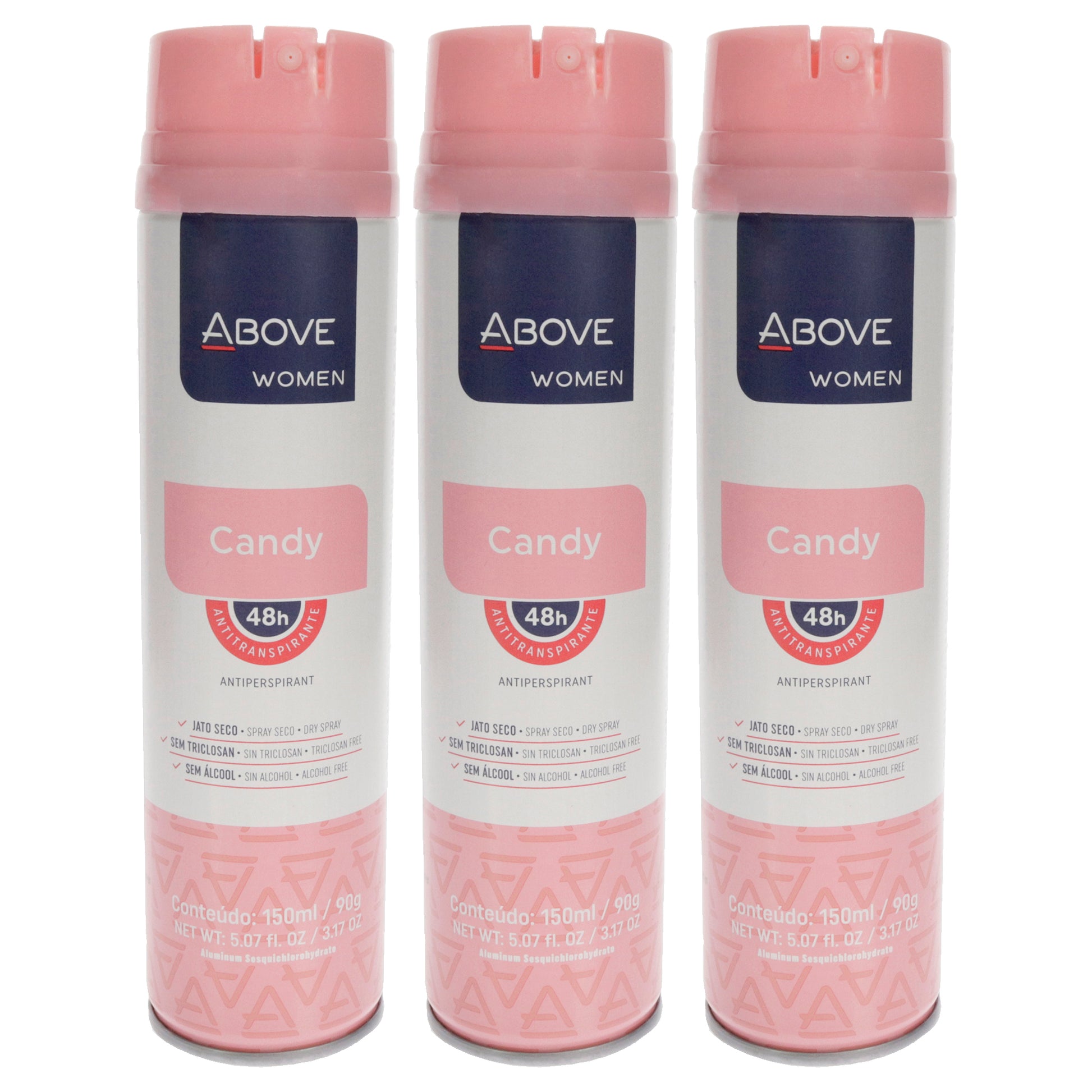 48 Hours Antiperspirant Deodorant - Candy by Above for Women - 3.17 oz Deodorant Spray - Pack of 3