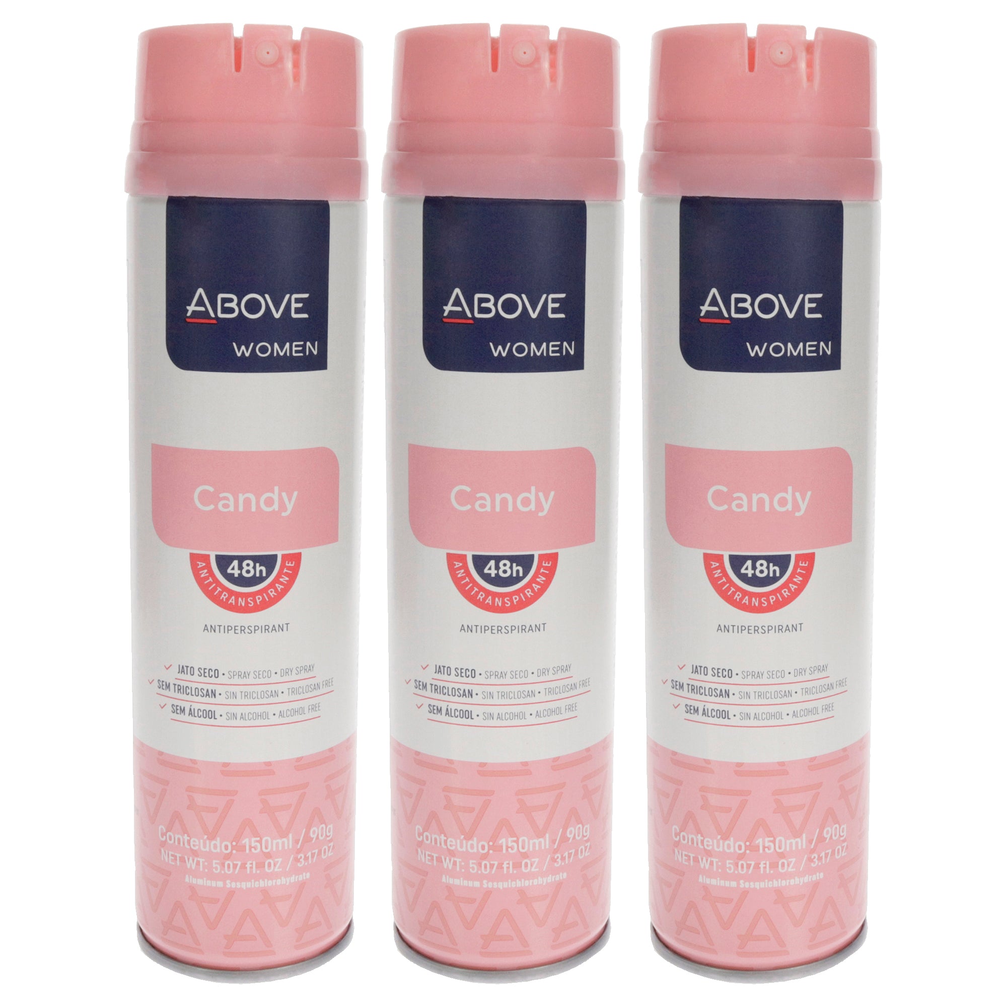 48 Hours Antiperspirant Deodorant - Candy - Pack of 3 for Women by Above