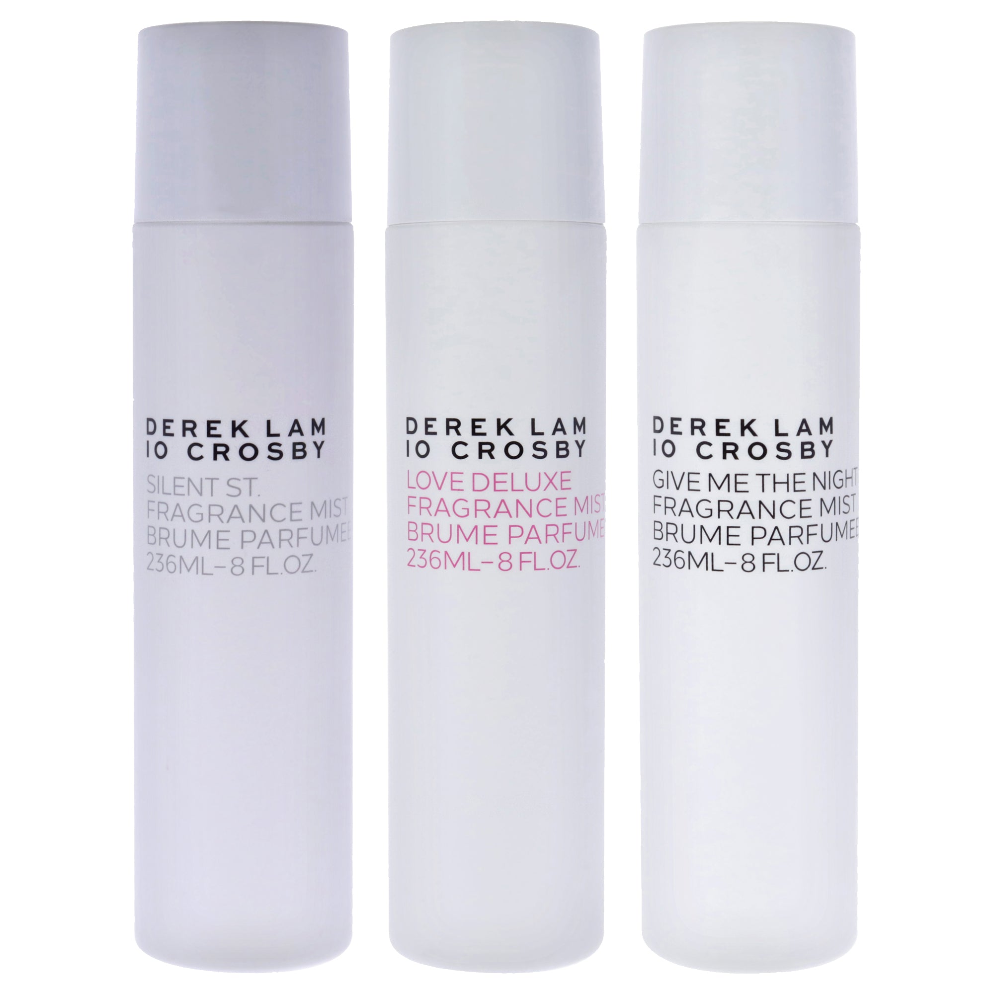 Derek Lam Kit by Derek Lam for Women - 3 Pc 8oz Love Deluxe Fragrance Mist, 8oz Give Me The Night Fragrance Mist, 8oz Silent St Fragrance Mist