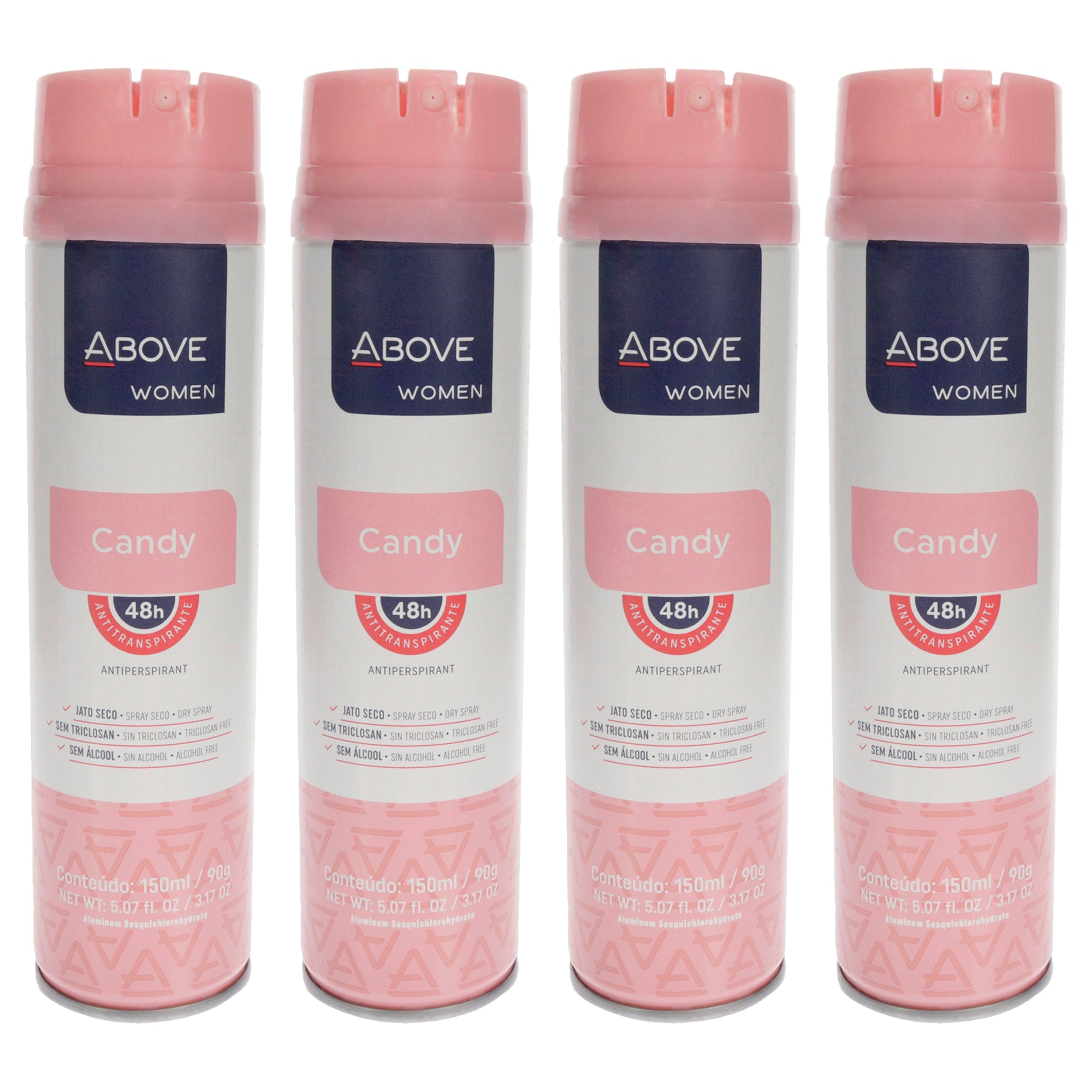 48 Hours Antiperspirant Deodorant - Candy - Pack of 4 for Women by Above