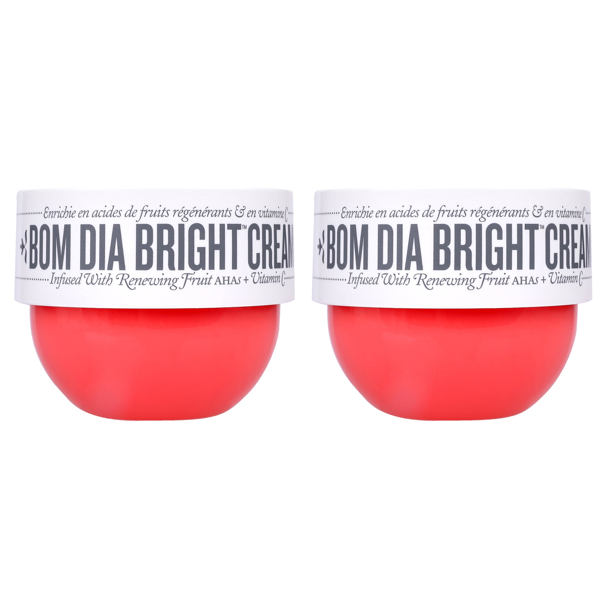 Bom Dia Bright Cream by Sol de Janeiro for Unisex - 2.5 oz Body Cream - Pack of 2