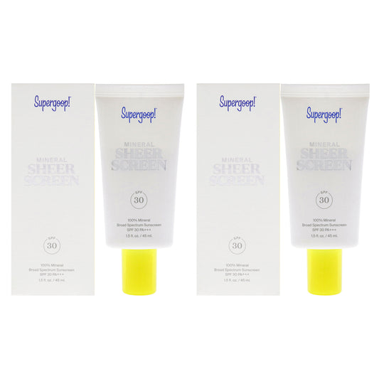 Mineral Sheer Screen SPF 30 - Pack of 2 1.5 oz Sunscreen
