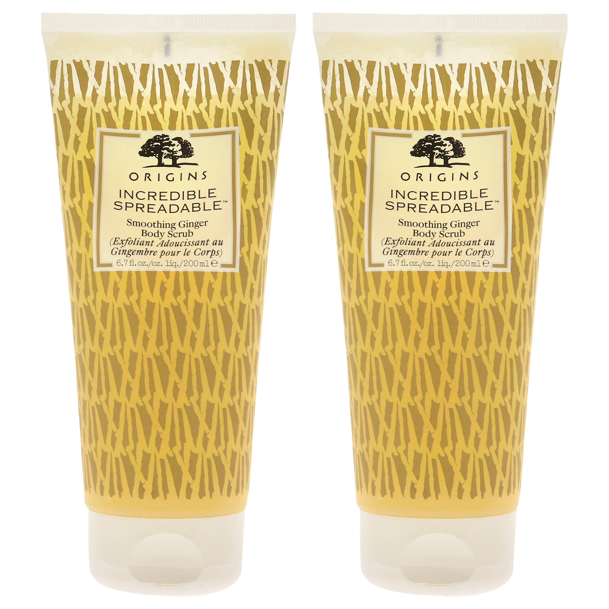 Ginger Body Scrub by Origins for Unisex - 6.7 oz Scrub - Pack of 2