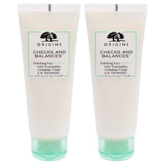 Checks and Balances Face Scrub by Origins for Unisex - 2.5 oz Scrub - Pack of 2