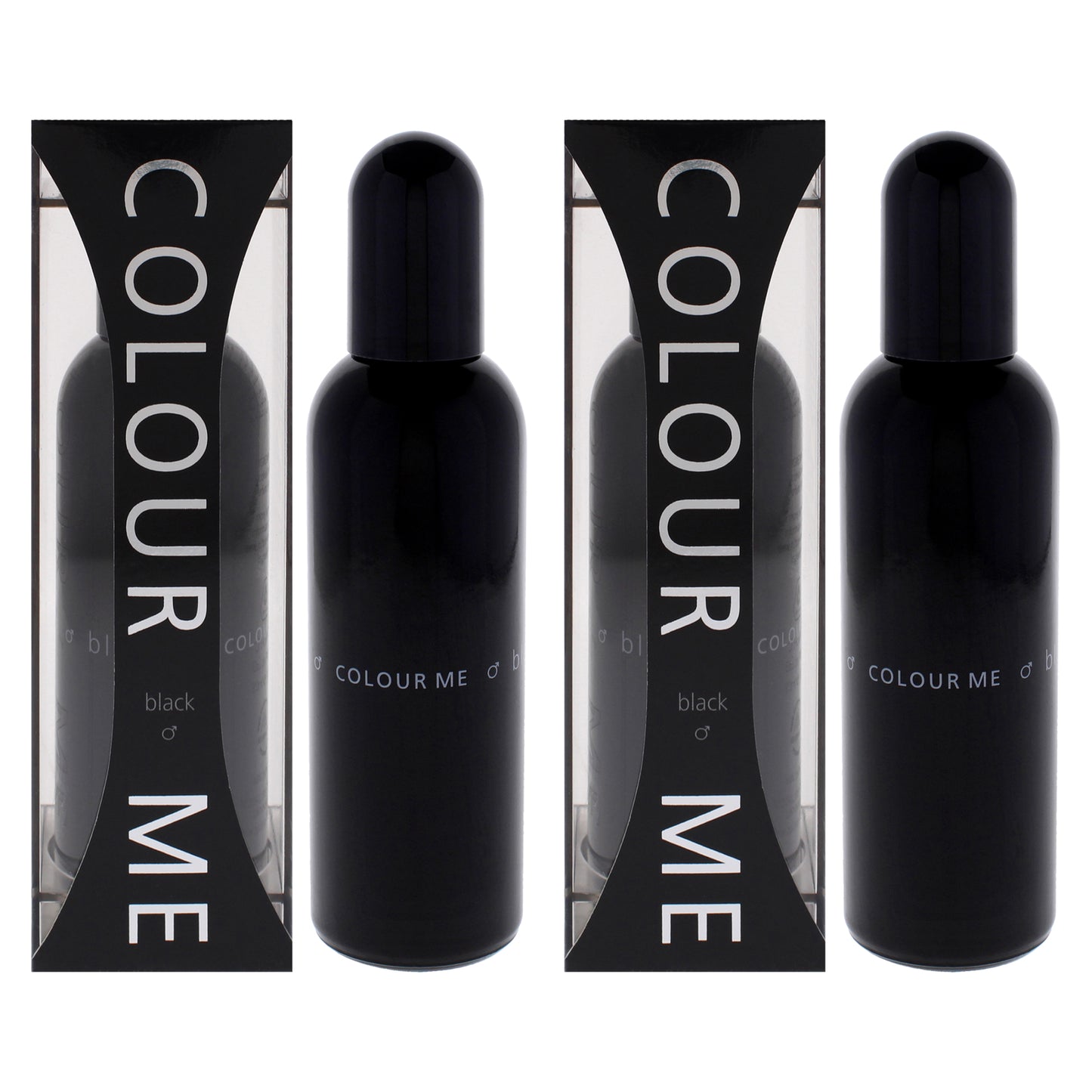 Colour Me Black by Milton Lloyd for Men - 3 oz EDP Spray - Pack of 2