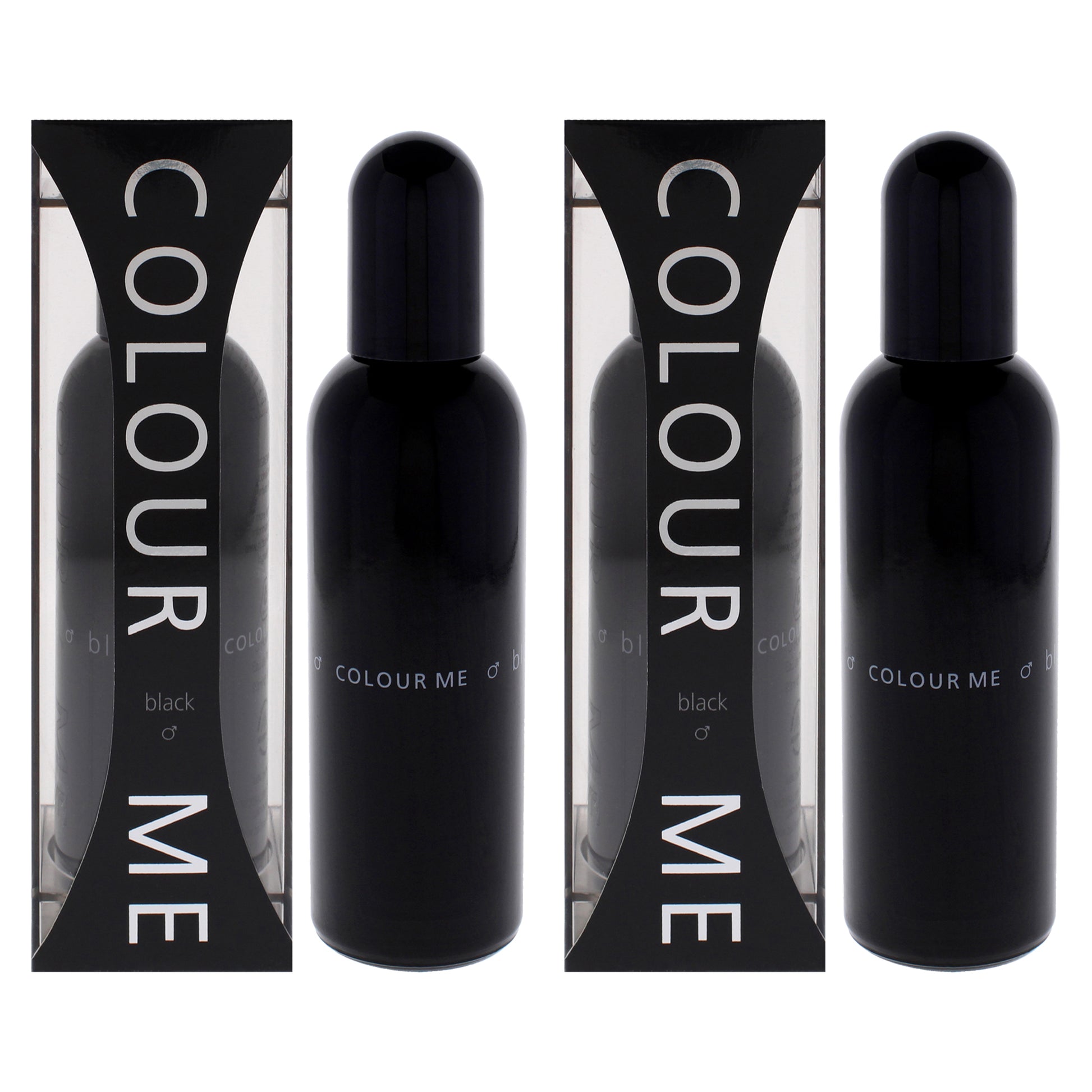 Colour Me Black by Milton Lloyd for Men - 3 oz EDP Spray - Pack of 2