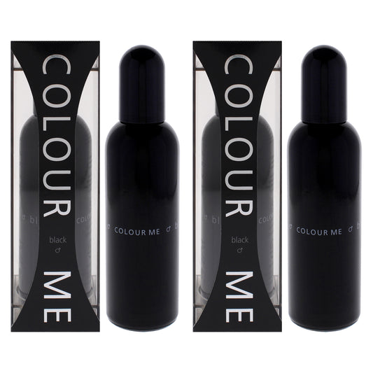 Colour Me Black by Milton Lloyd for Men - 3 oz EDP Spray - Pack of 2