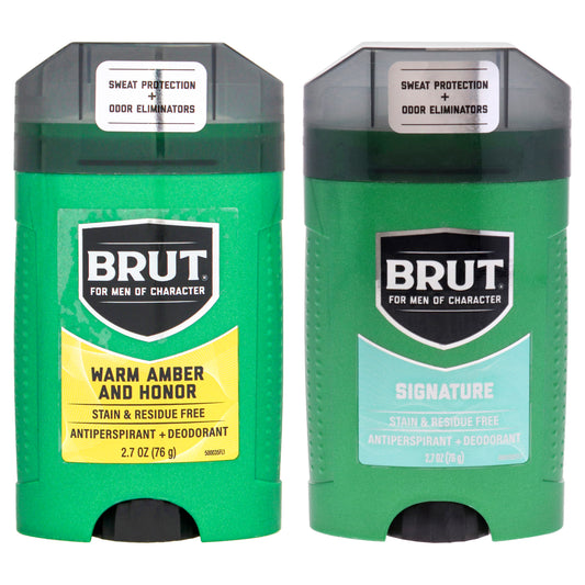 Warm Amber and Honor Antiperspirant Deodorant and Signature Antiperspirant Plus Deodorant Kit 2 x 2.7 oz Deodorant Stick