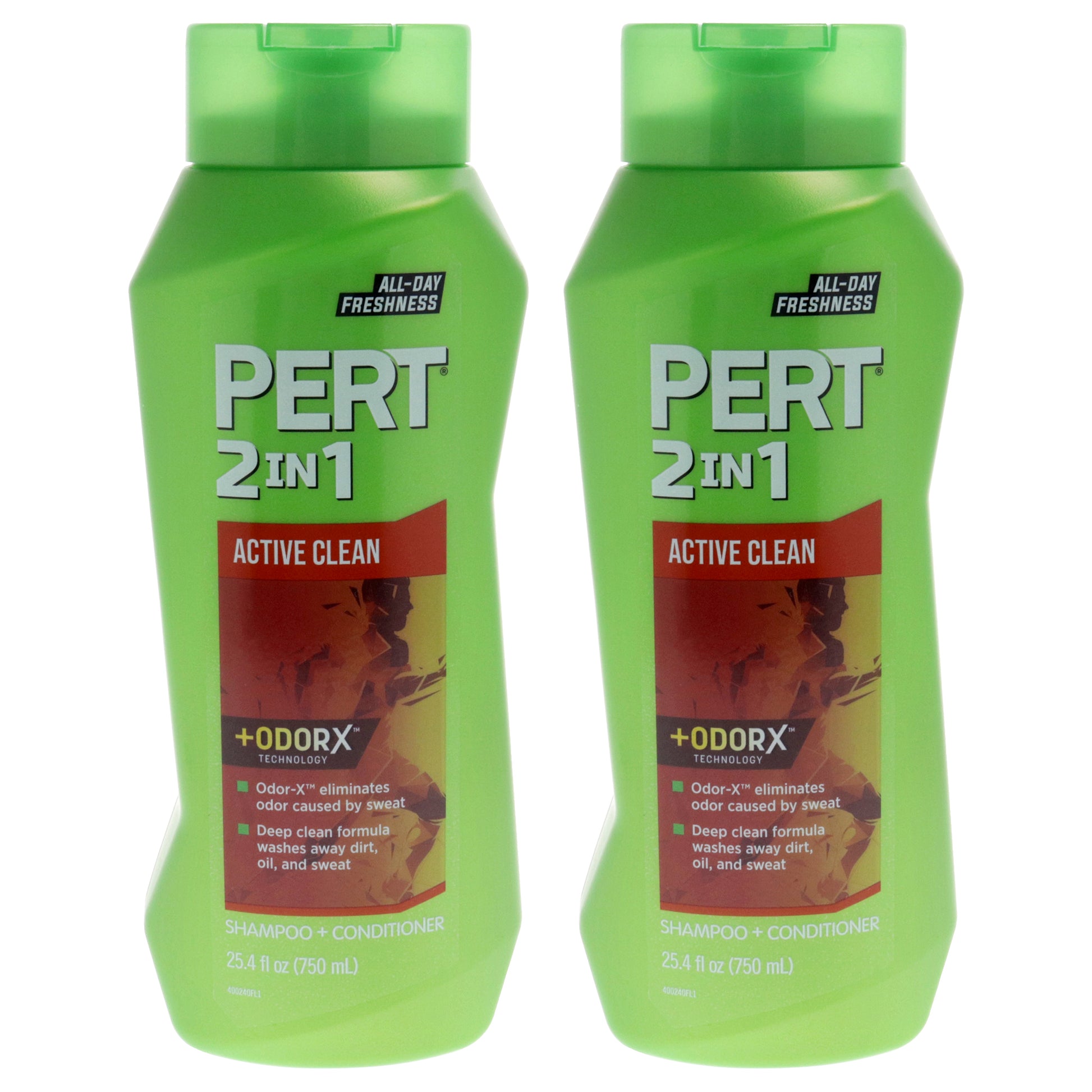 2 in 1 Active Clean Shampoo and Conditioner by Pert for Unisex - 25.4 oz Shampoo and Conditioner - Pack 2