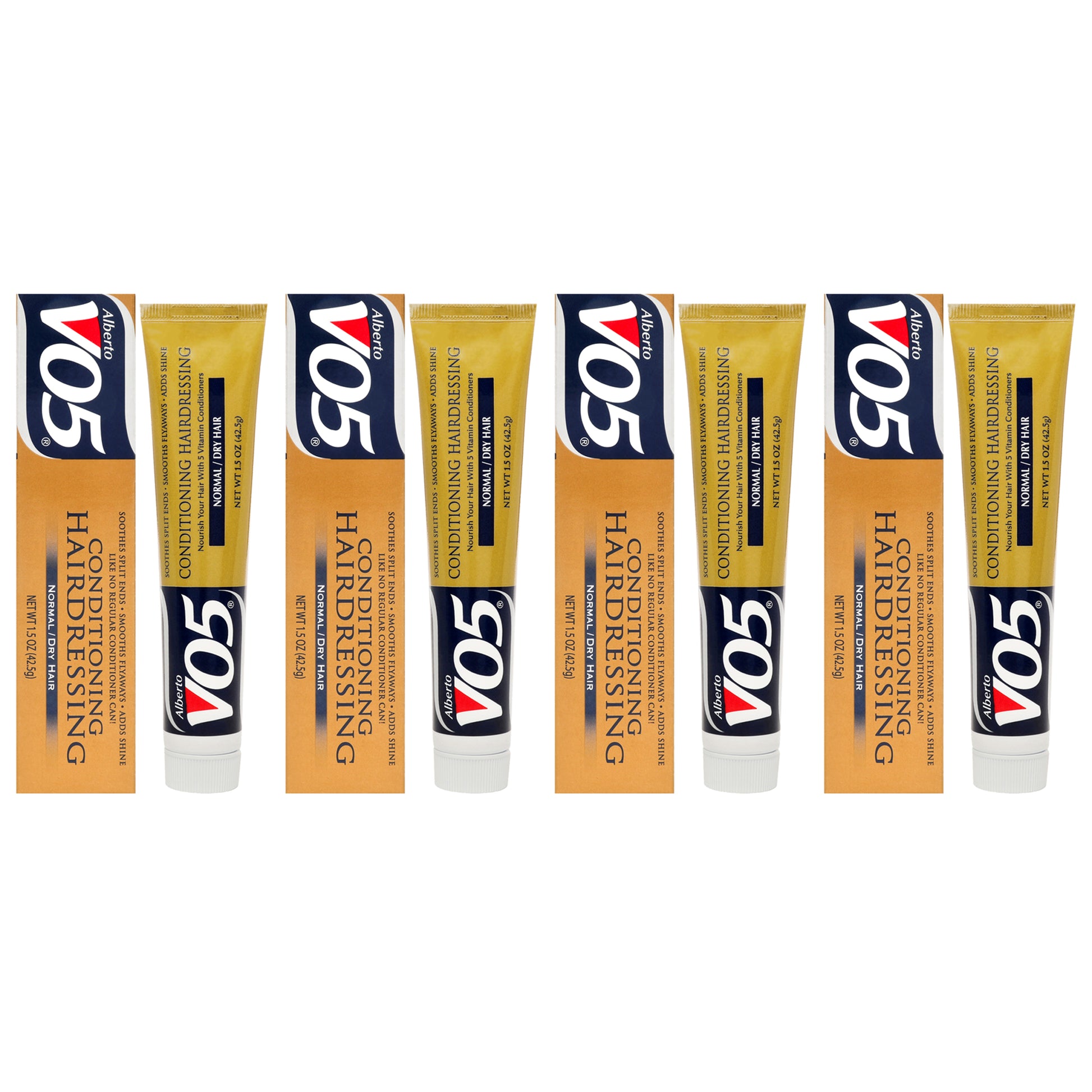 Conditioning Hairdressing - Normal to Dry Hair by Alberto VO5 for Unisex - 1.5 oz Conditioner - Pack of 4