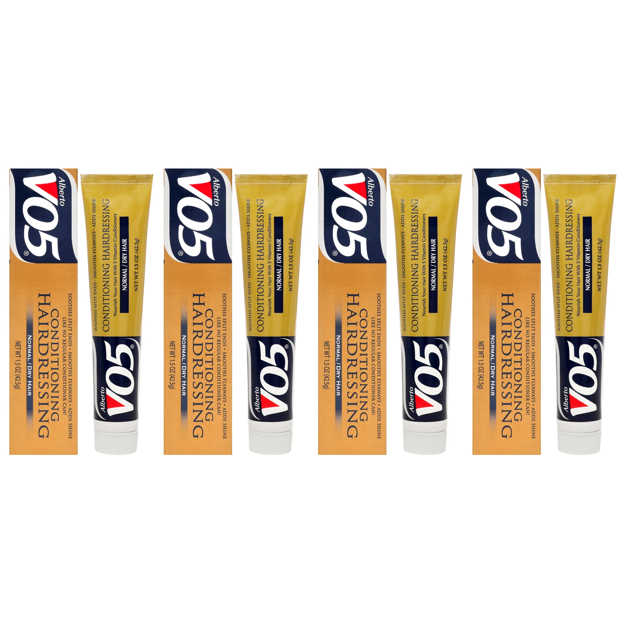 Conditioning Hairdressing - Normal to Dry Hair by Alberto VO5 for Unisex - 1.5 oz Conditioner - Pack of 4