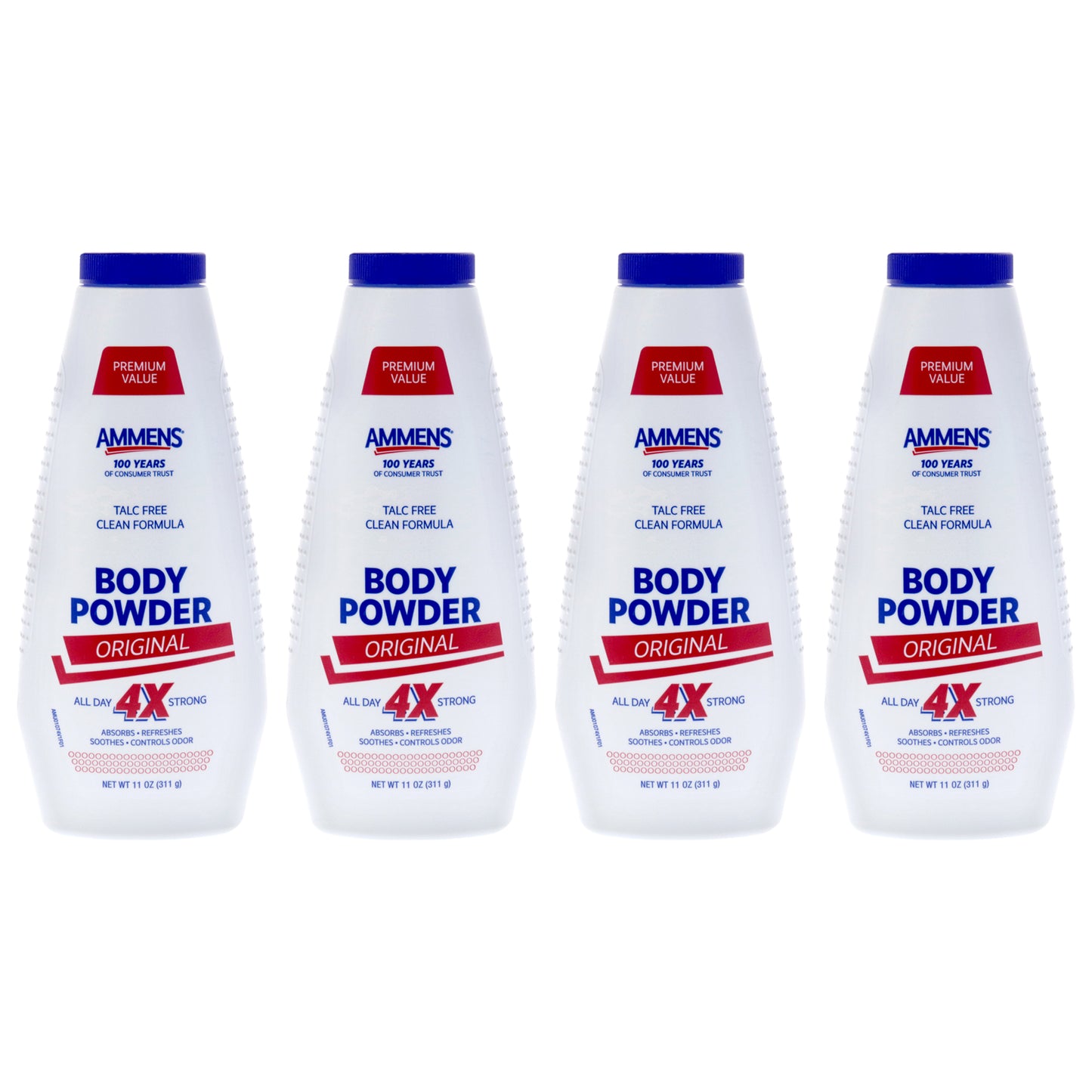 Body Powder - Original - Pack of 4 11 oz Powder