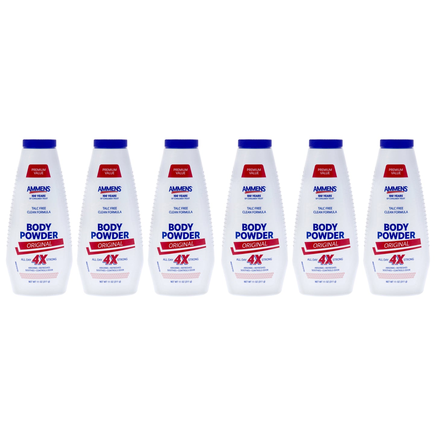 Body Powder - Original - Pack of 6 11 oz Powder