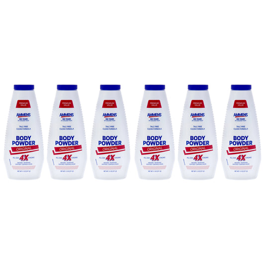 Body Powder - Original - Pack of 6 11 oz Powder