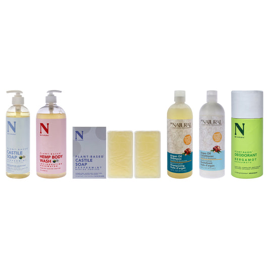 The Dr. Natural Experience Kit 6 Pc Kit 32oz Body Wash - Hemp with Rose