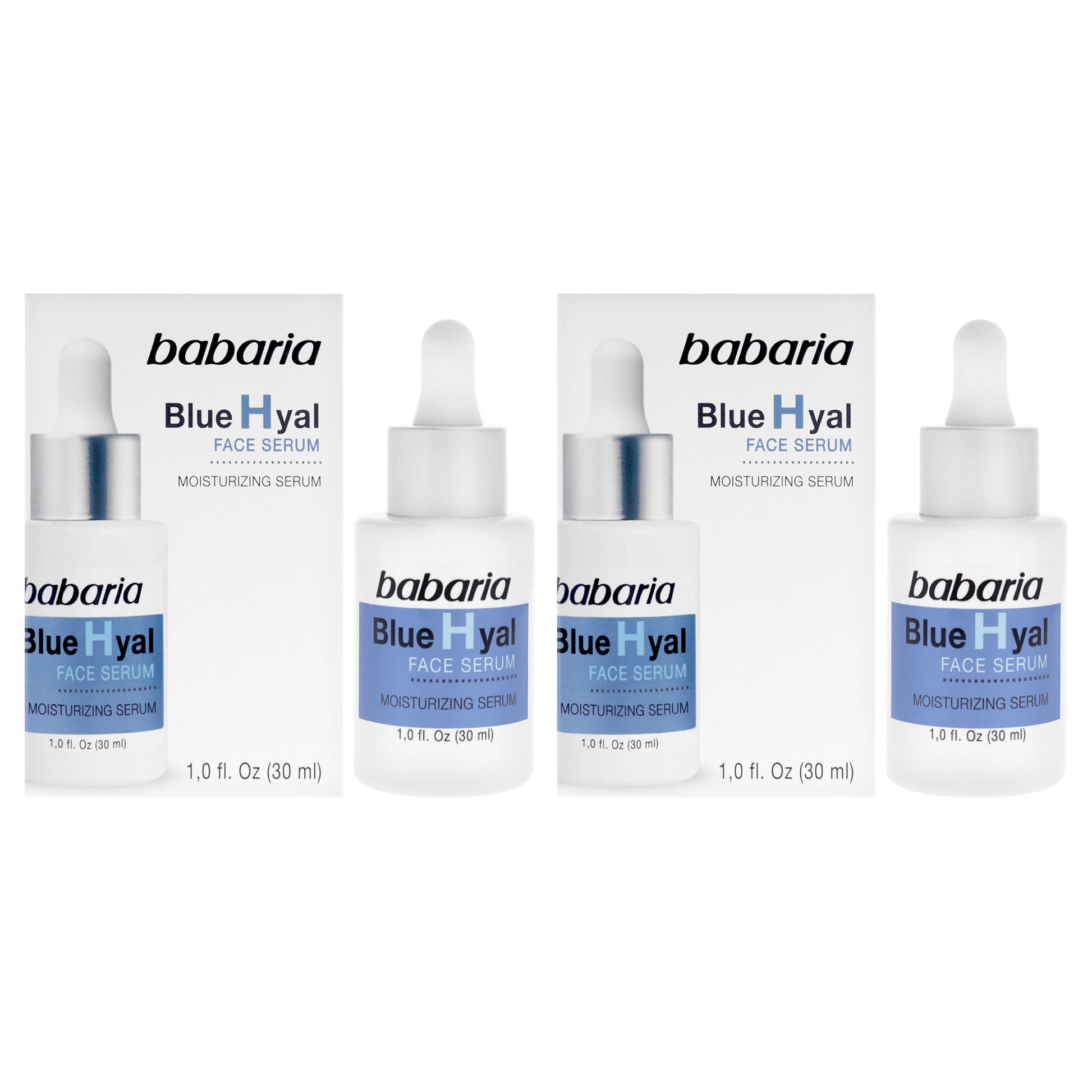 Blue Hyal Face Serum by Babaria for Unisex - 1 oz Serum - Pack of 2