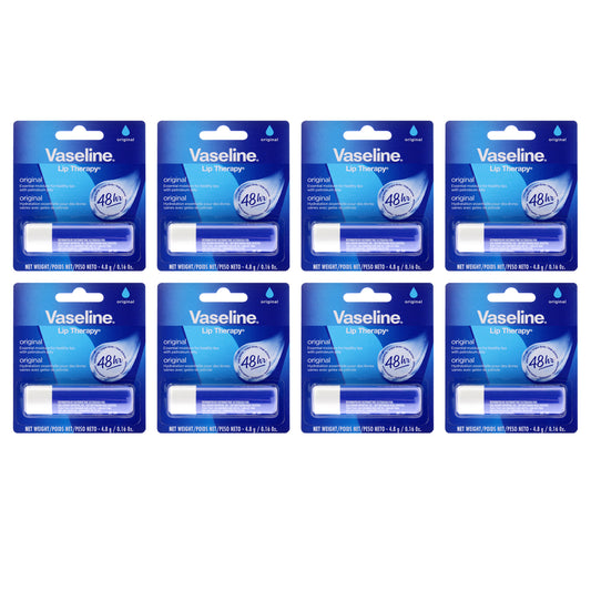 Lip Therapy Original Petroleum Jelly - Pack of 8 0.16 oz Lip Balm