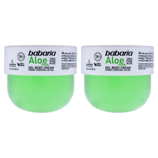 Aloe Fresh Gel Body Cream by Babaria for Unisex - 13.5 oz Body Cream - Pack of 2