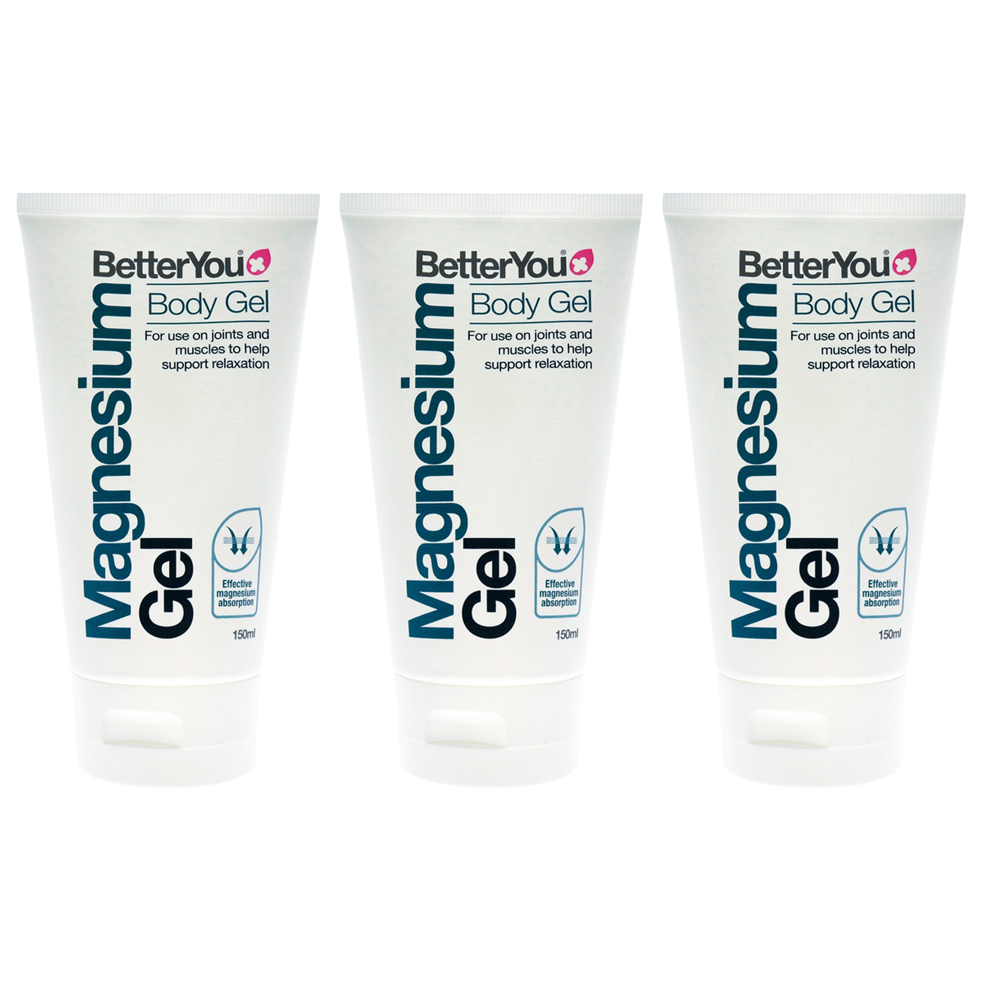 Magnesium Body Gel by BetterYou for Unisex - 5.07 oz Gel - Pack of 3
