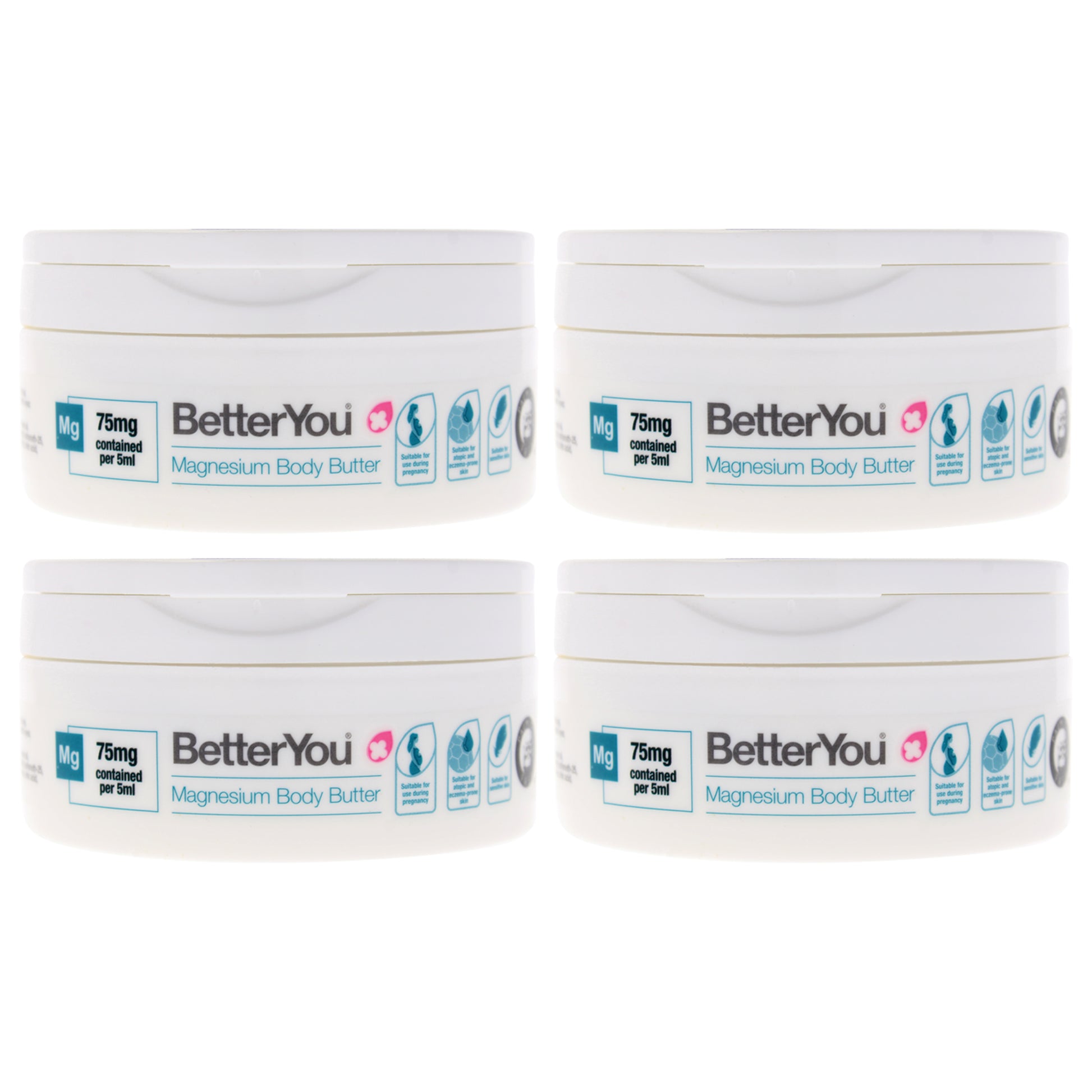 Magnesium Body Butter by BetterYou of Unisex - 6.76 oz Body Butter - Pack of 4