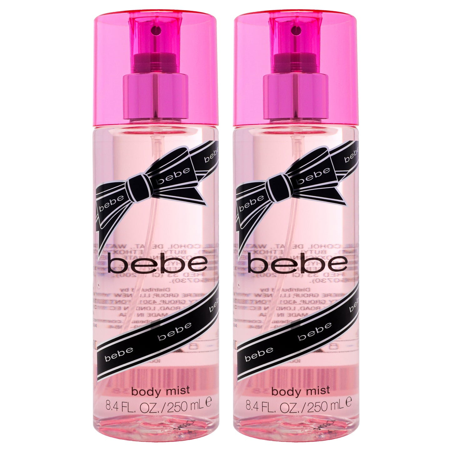 Bebe Silver by Bebe for Women - 8.4 oz Body Mist - Pack of 2