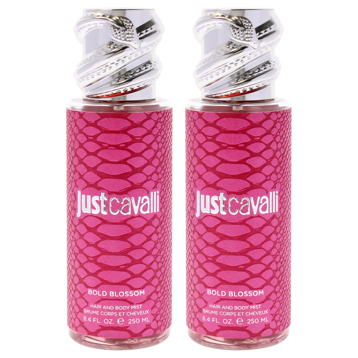 Just Cavalli Hair and Body Mist - Bold Blossom by Roberto Cavalli for Women - 8.4 oz Body Mist - Pack of 2