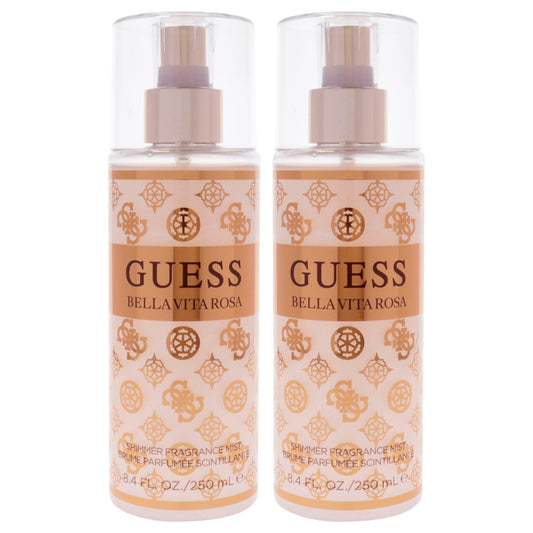 Guess Bella Vita Rosa Shimmer - Pack of 2 8.4 oz Fragrance Mist