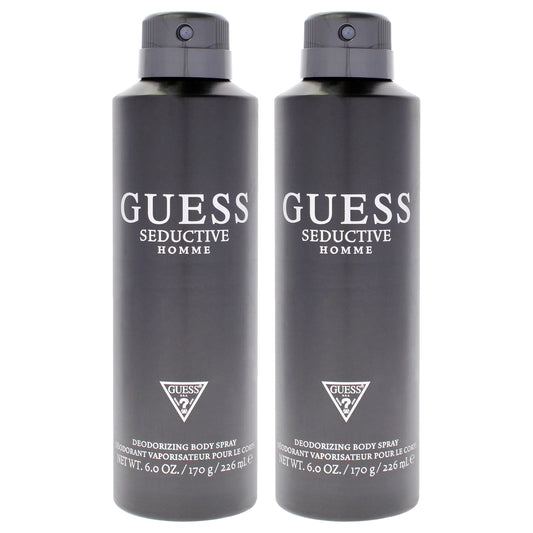 Guess Seductive Homme - Pack of 2 6 oz Deodorant Body Spray