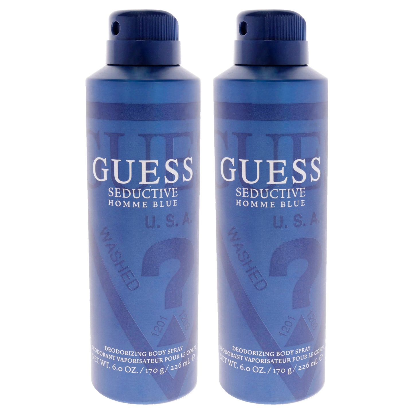 Guess Seductive Homme Blue - Pack of 2 6 oz Body Spray