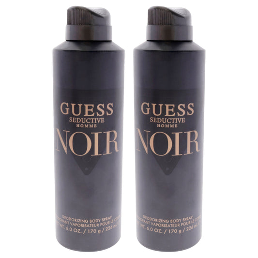 Guess Seductive Homme Noir - Pack of 2 6 oz Body Spray