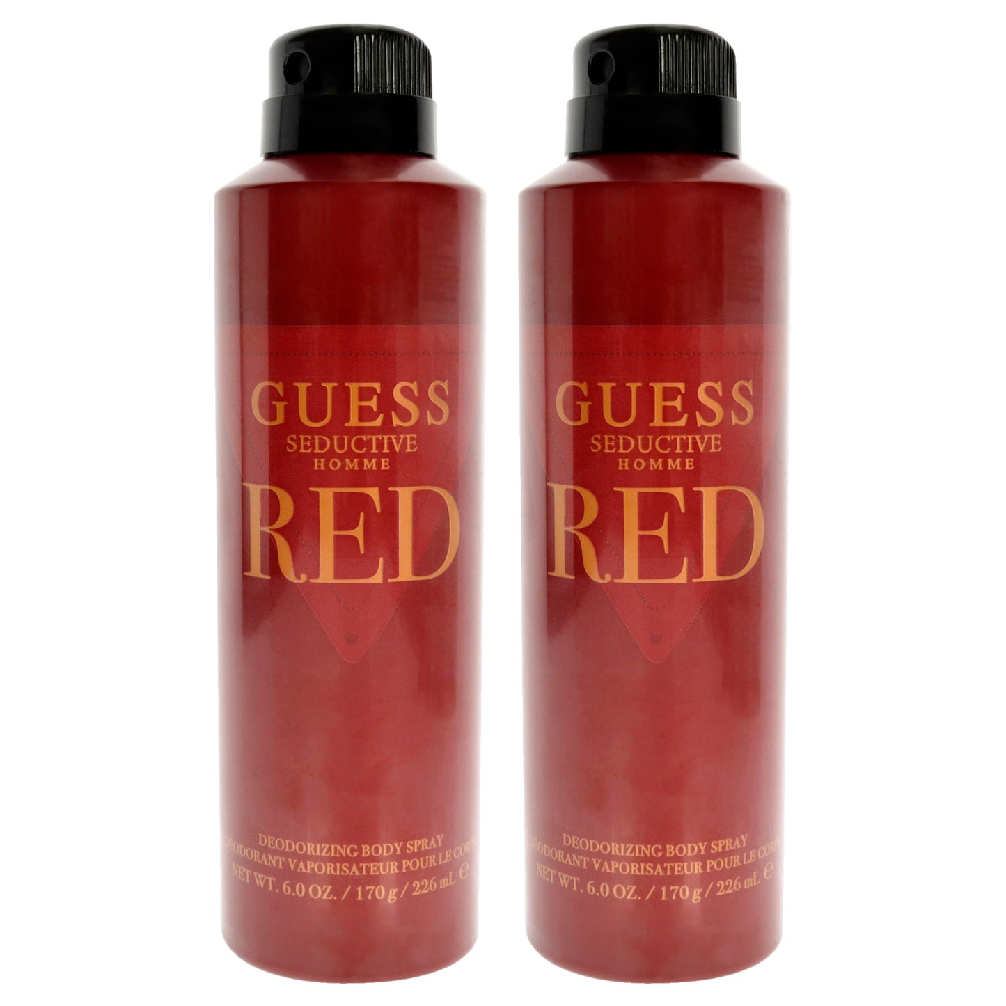 Guess Seductive Homme Red - Pack of 2 6 oz Body Spray