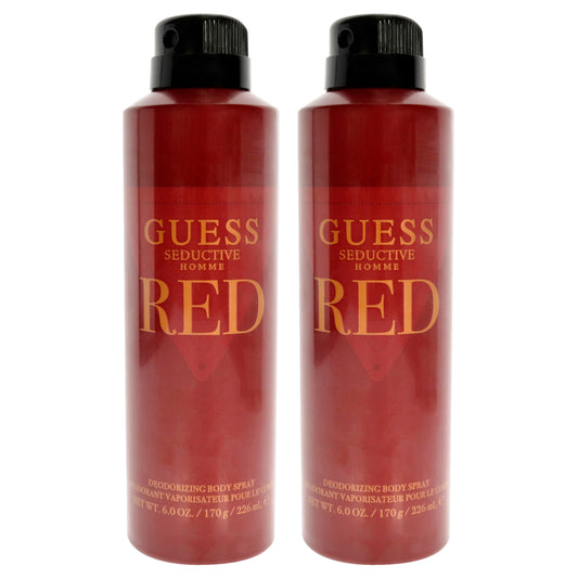 Guess Seductive Homme Red - Pack of 2 6 oz Body Spray