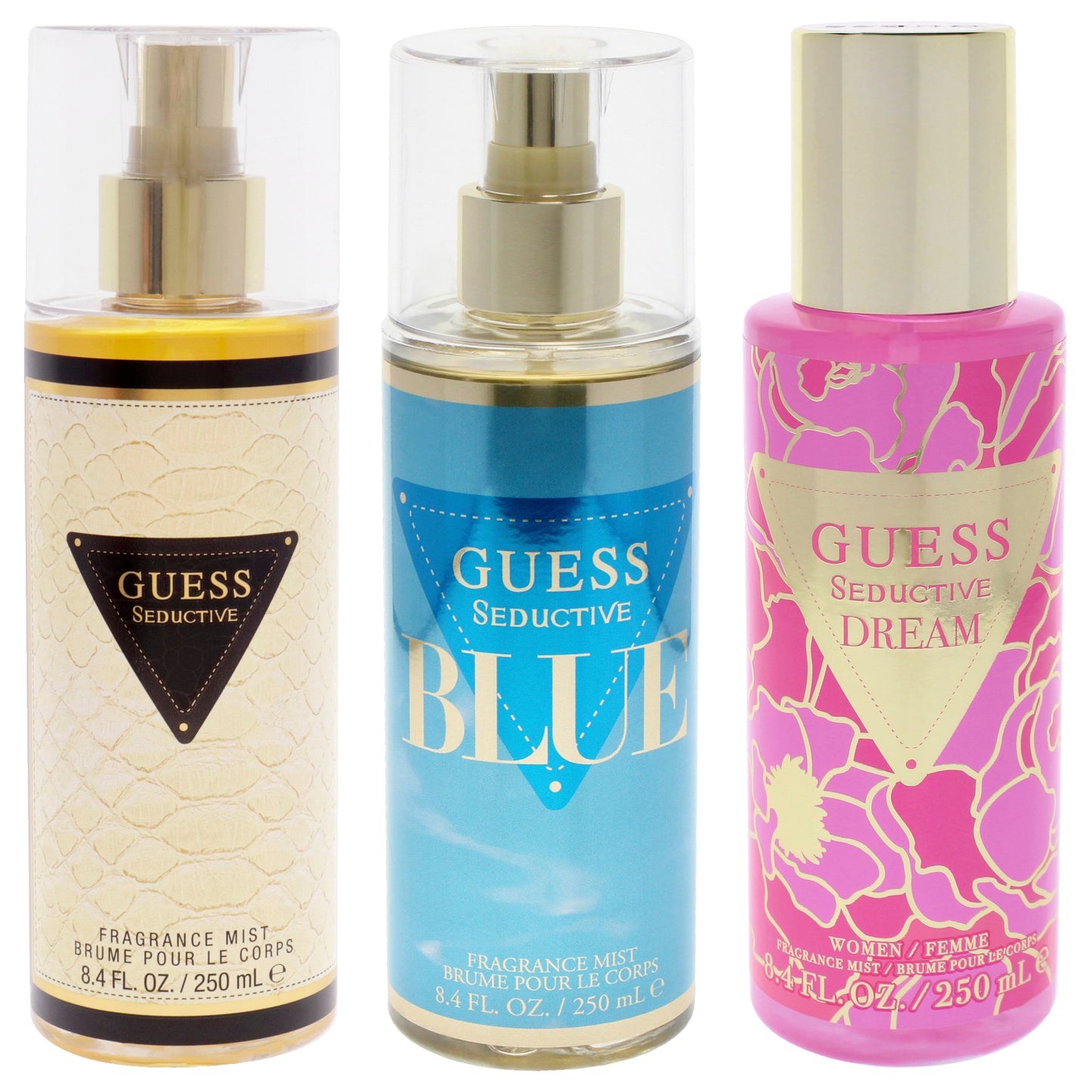 Guess Seductive Kit 3 Pc Kit 8.4oz Fragrance Mist