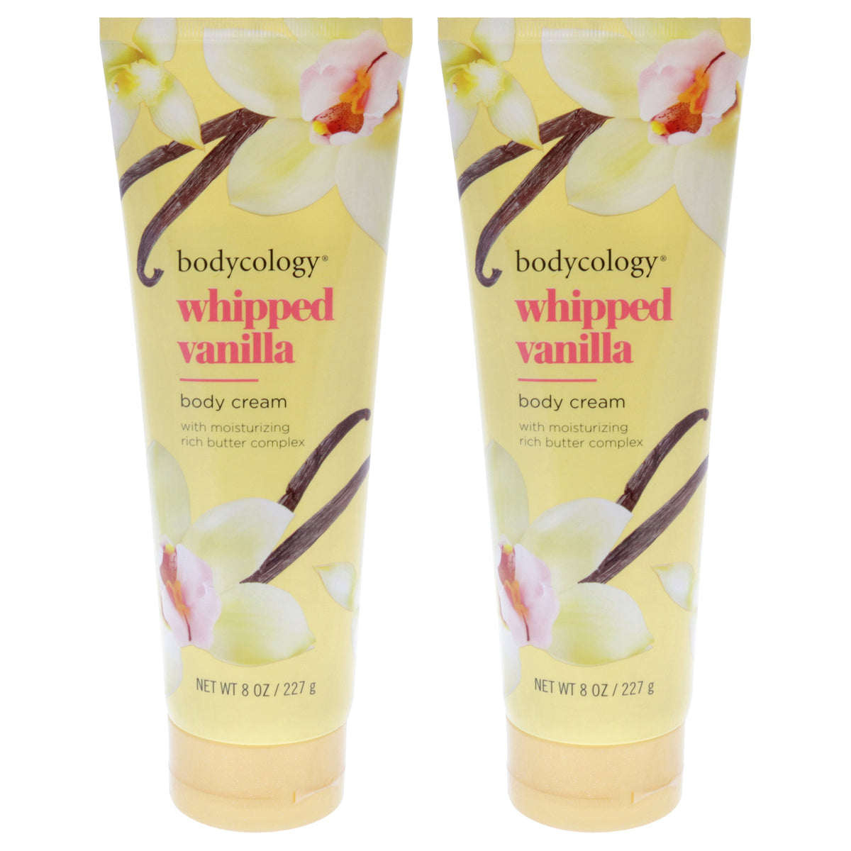 Body Cream - Whipped Vanilla by Bodycology for Women - 8 oz Body Cream - Pack of 2
