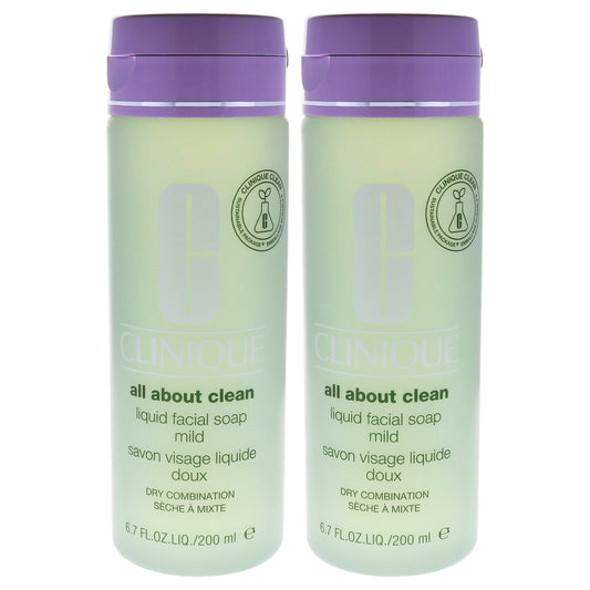 All About Clean Liquid Facial Soap Mild - Pack of 2 6.7 oz Soap
