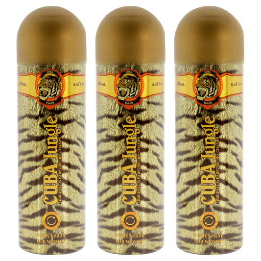 Cuba Jungle Tiger - Pack of 3 6.6 oz Body Spray