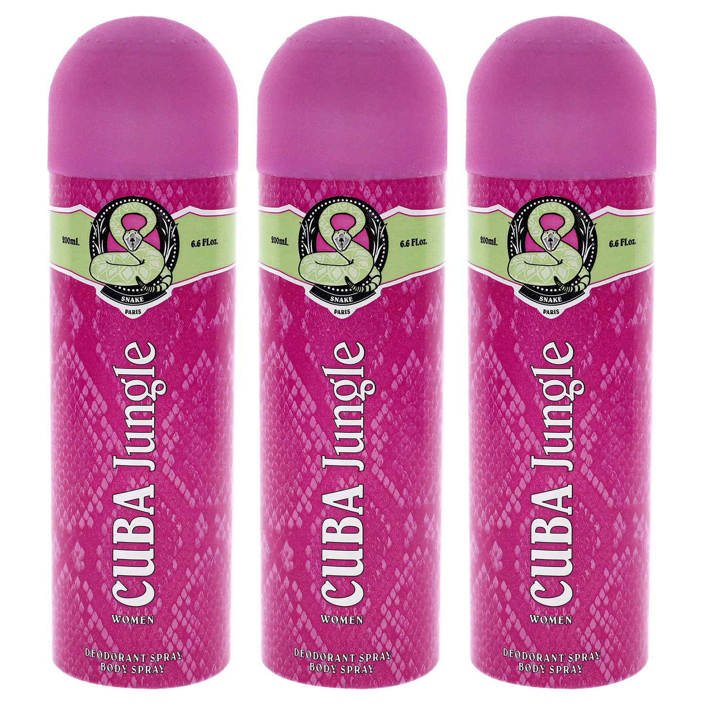 Cuba Jungle Snake - Pack of 3 6.6 oz Body Spray
