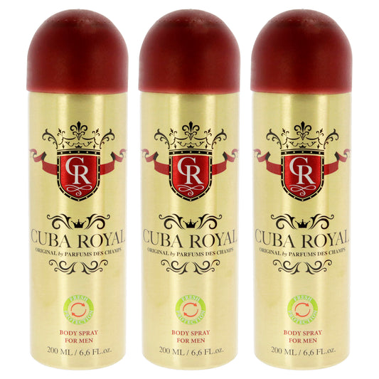 Cuba Royal - Pack of 3 6.6 oz Body Spray