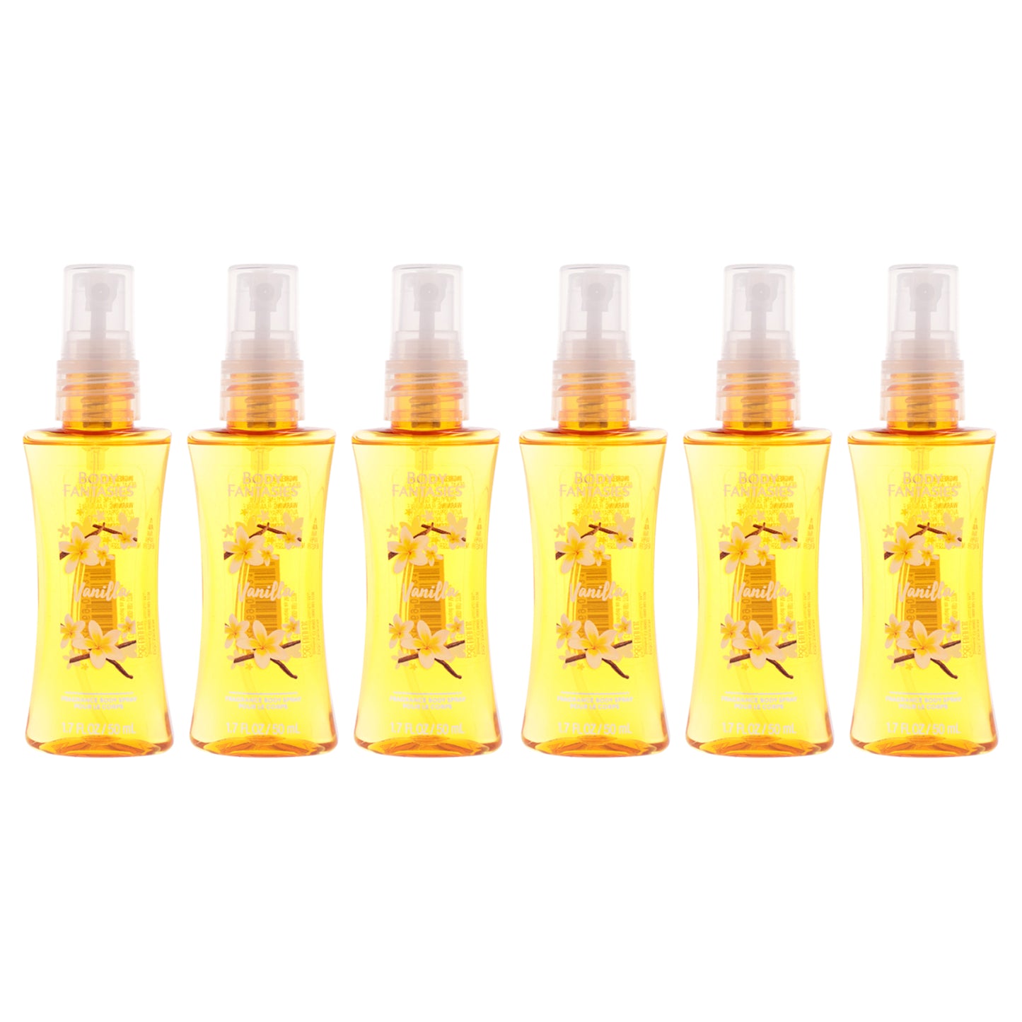Vanilla Body Spray - Pack of 6 1.7 oz Body Spray