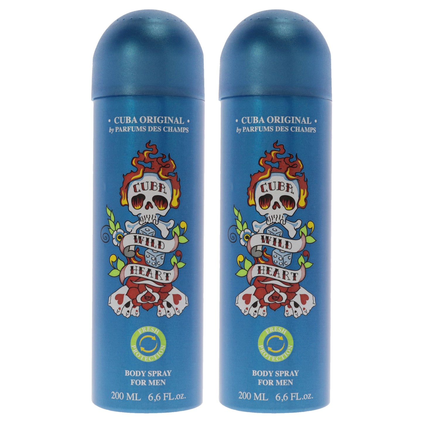 Cuba Wild Heart - Pack of 2 6.6 oz Body Spray