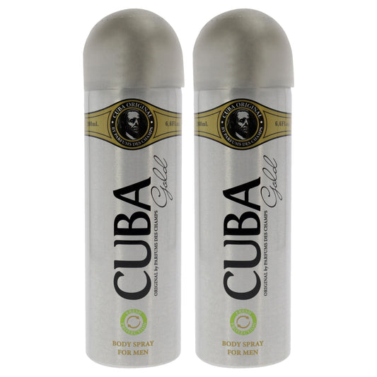 Cuba Gold - Pack of 2 6.6 oz Body Spray