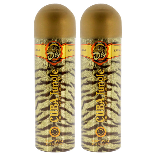 Cuba Jungle Tiger - Pack of 2 6.6 oz Body Spray