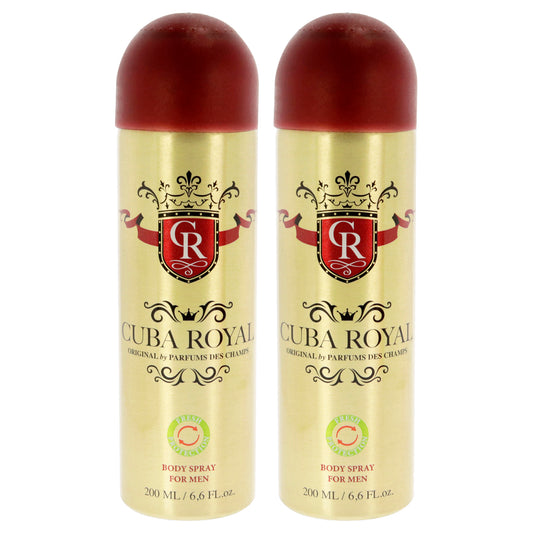 Cuba Royal - Pack of 2 6.6 oz Body Spray