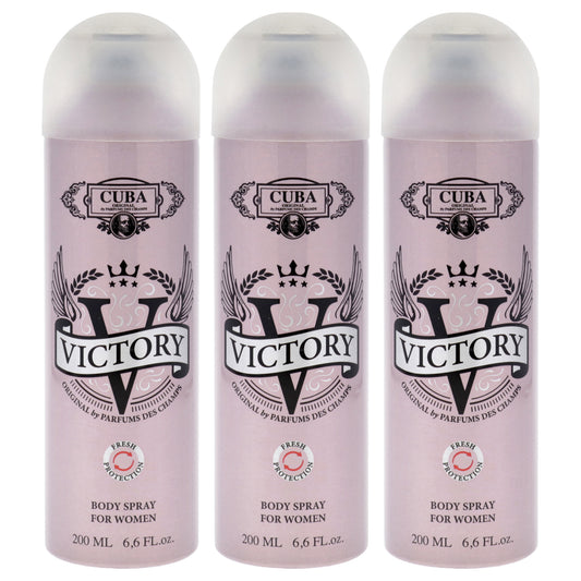Victory - Pack of 3 6.6 oz Body Spray