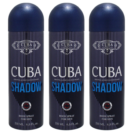 Cuba Shadow - Pack of 3 6.6 oz Body Spray