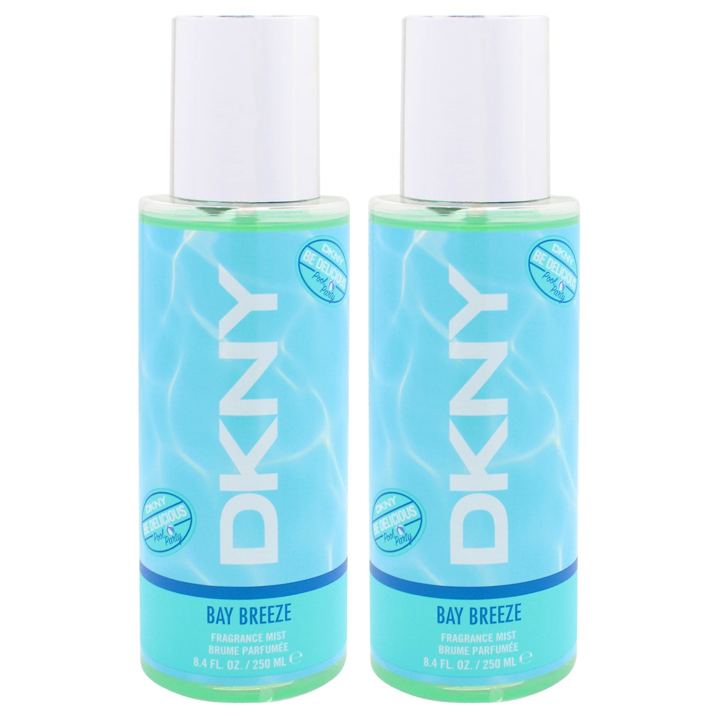 DKNY Be Delicious Pool Party - Bay Breeze by Donna Karan for Women - 8.4 oz Fragrance Mist - Pack of 2