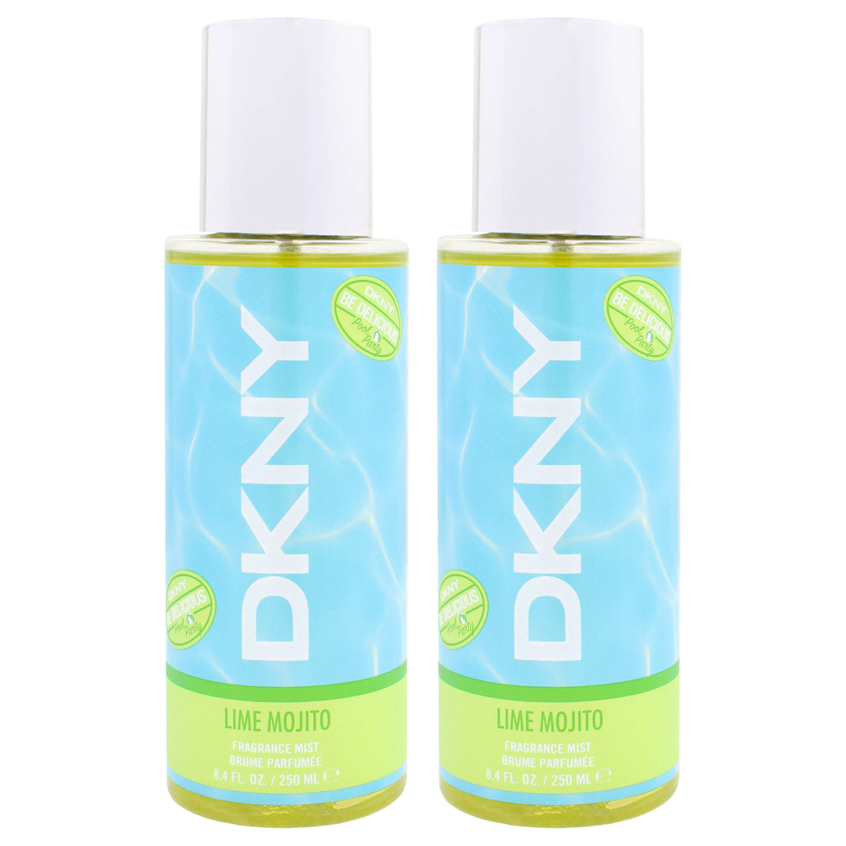 DKNY Be Delicious Pool Party - Lime Mojito by Donna Karan for Women - 8.4 oz Fragrance Mist - Pack of 2