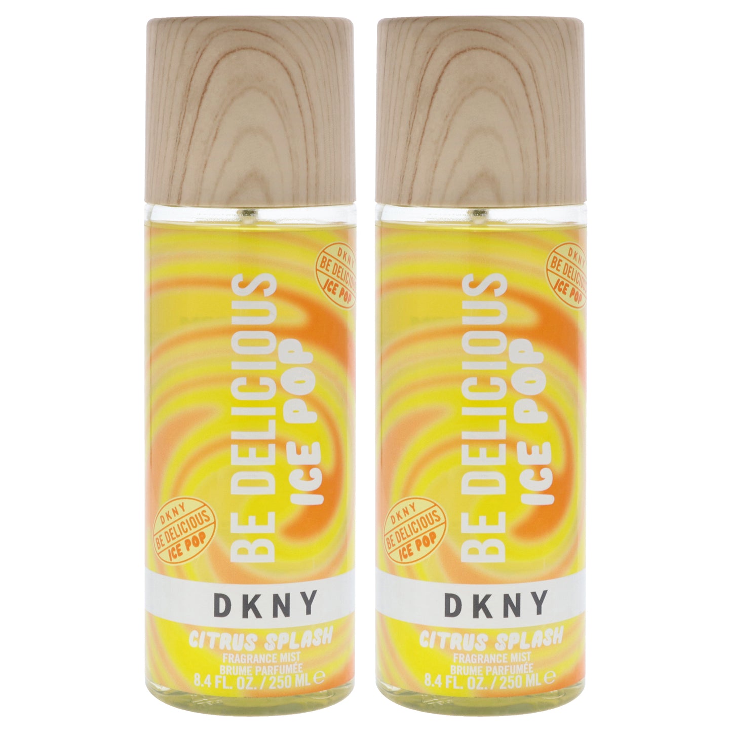 DKNY Be Delicious Ice Pop - Citrus Splash by Donna Karan for Women - 8.4 oz Fragrance Mist - Pack of 2