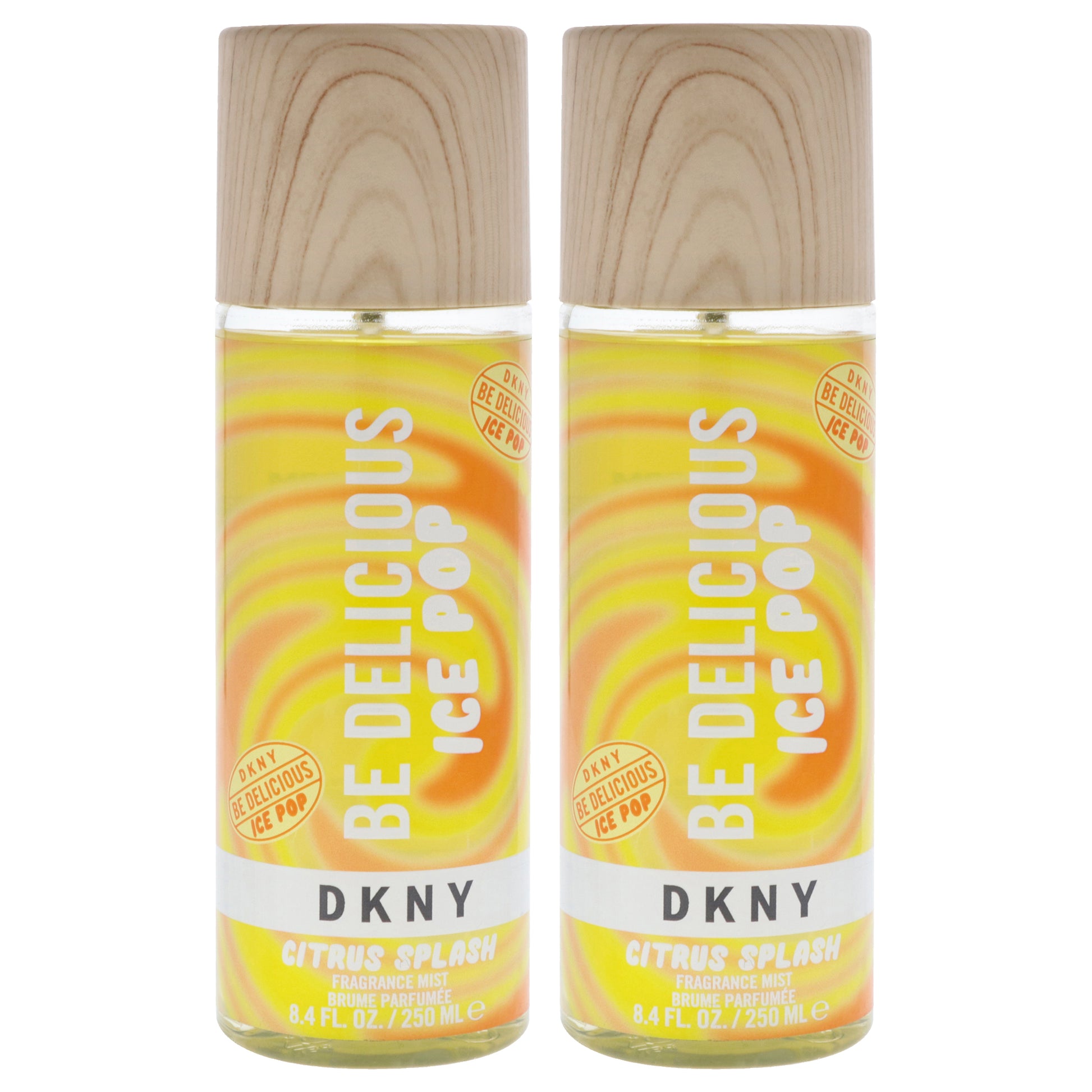 DKNY Be Delicious Ice Pop - Citrus Splash by Donna Karan for Women - 8.4 oz Fragrance Mist - Pack of 2