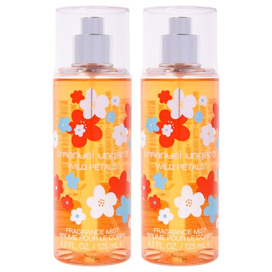 Wild Petals by Emanuel Ungaro for Women - 4.2 oz Fragrance Mist - Pack of 2